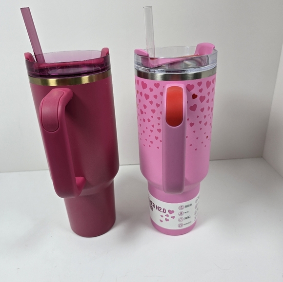 Stanley 2025 Target Pink Hearts And Berry Glitter Starbuck 2024  Tumbler Nwt - Picture 6 of 14